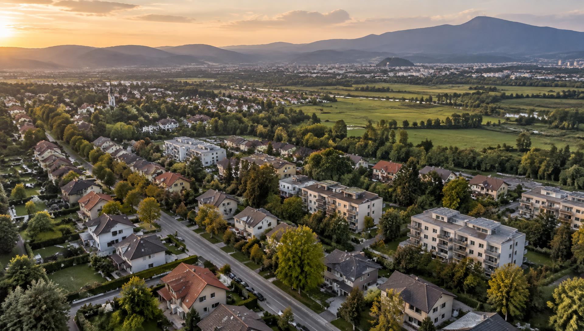 Veduta aerea di Lubiana — Vič / Kozarje